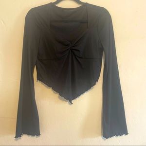 Bell sleeve top